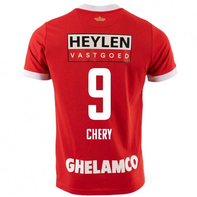 Danxen Kinder Tjaronn Chery #9 Rot Weiß Heimtrikot Trikot 2025/26 T-Shirt Österreich