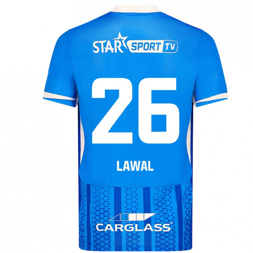 Danxen Kinder Tobias Lawal #26 Blau Weiß Heimtrikot Trikot 2025/26 T-Shirt Österreich