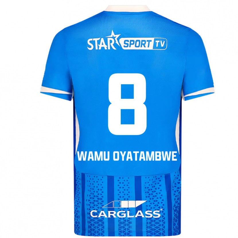 Danxen Kinder Matthias Wamu Oyatambwe #8 Blau Weiß Heimtrikot Trikot 2025/26 T-Shirt Österreich