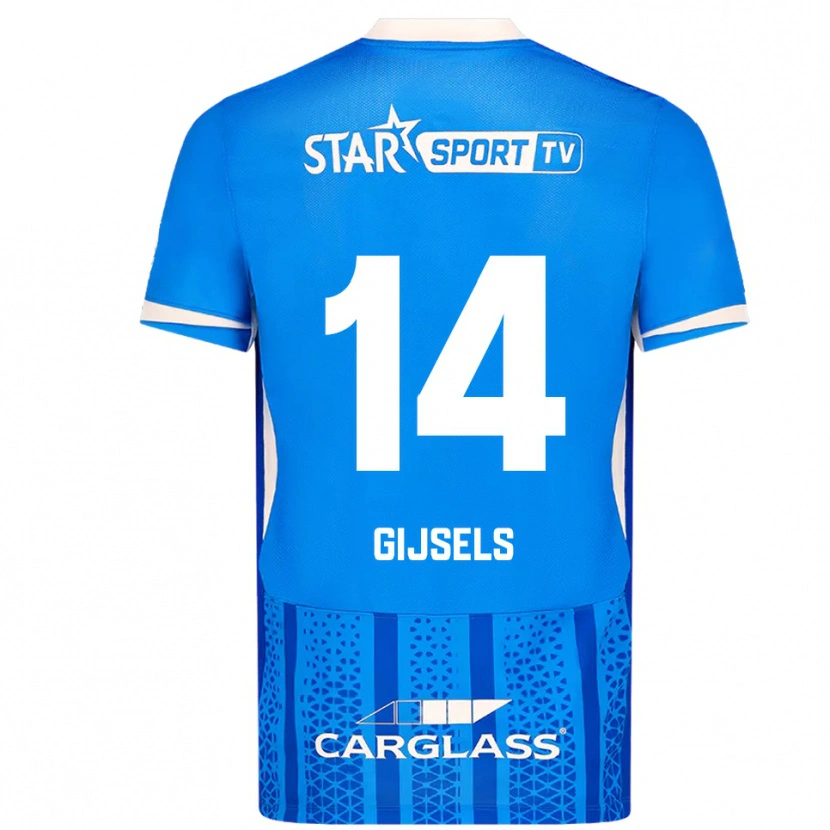 Danxen Kinder Kellen Gijsels #14 Blau Weiß Heimtrikot Trikot 2025/26 T-Shirt Österreich