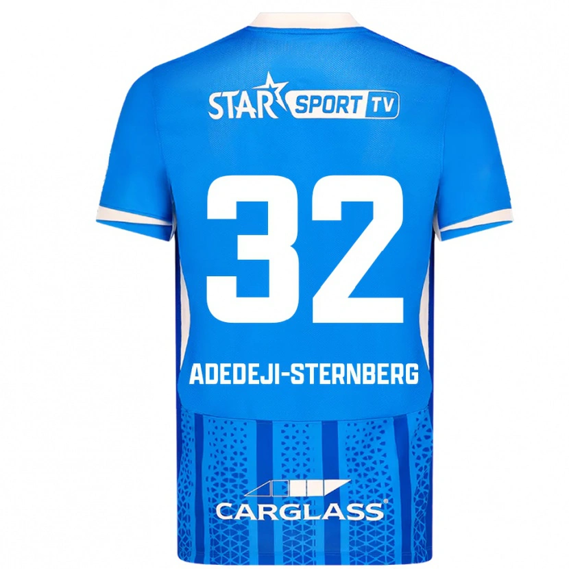 Danxen Kinder Noah Adedeji-Sternberg #32 Blau Weiß Heimtrikot Trikot 2025/26 T-Shirt Österreich