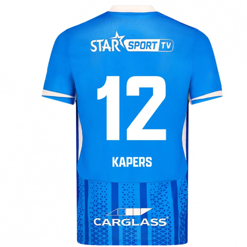 Danxen Kinder Wout Kapers #12 Blau Weiß Heimtrikot Trikot 2025/26 T-Shirt Österreich