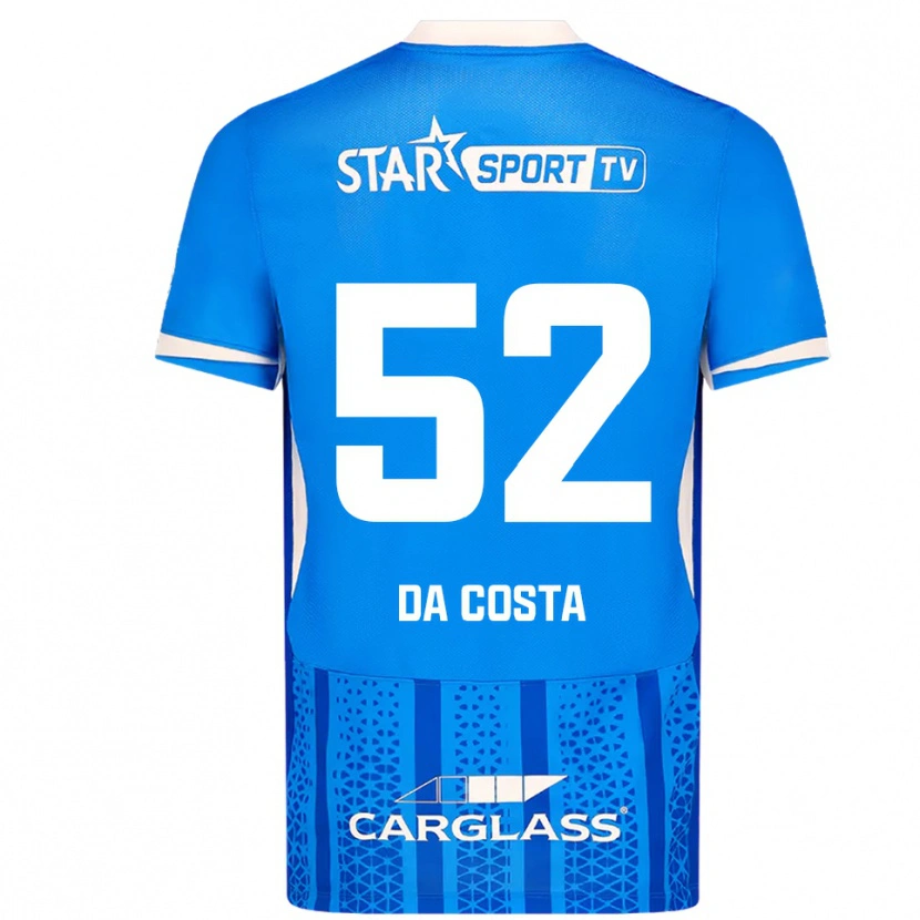 Danxen Kinder Wilson Da Costa #52 Blau Weiß Heimtrikot Trikot 2025/26 T-Shirt Österreich