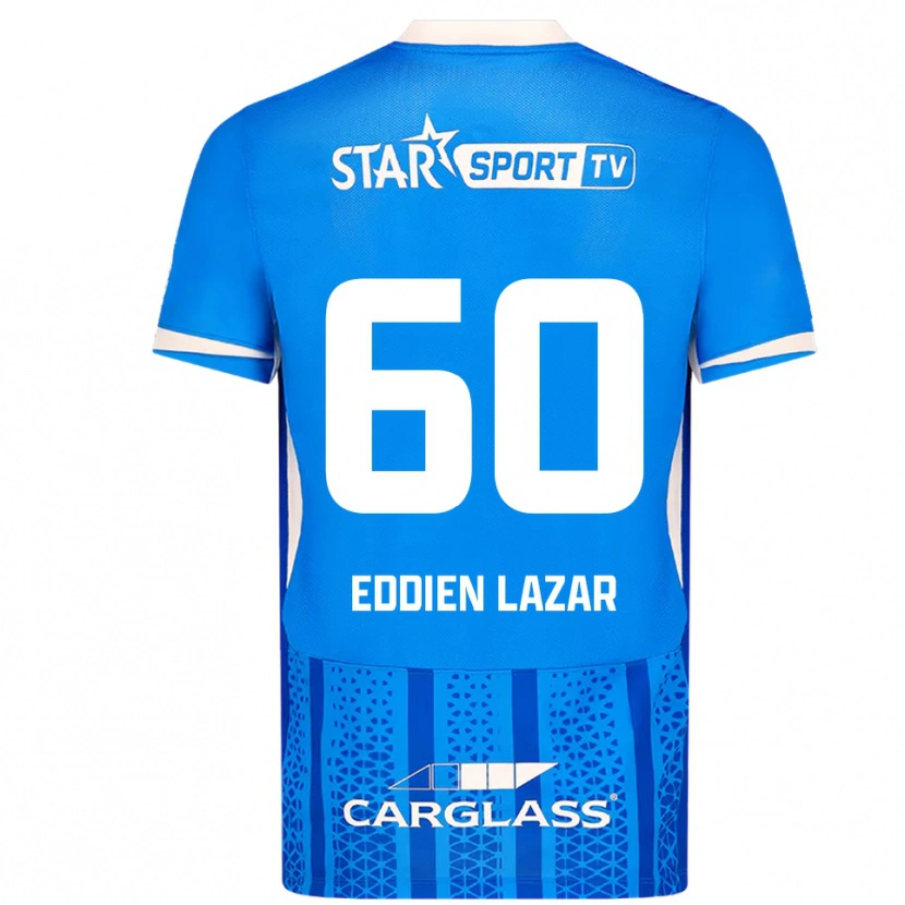 Danxen Kinder Saif Eddien Lazar #60 Blau Weiß Heimtrikot Trikot 2025/26 T-Shirt Österreich