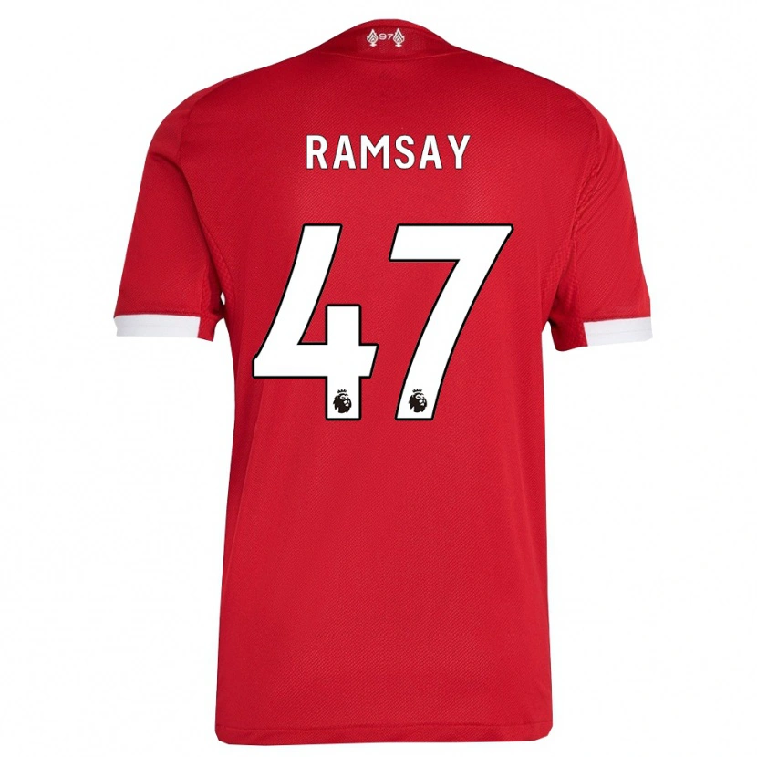 Danxen Kinder Calvin Ramsay #47 Rot Weiß Heimtrikot Trikot 2025/26 T-Shirt Österreich