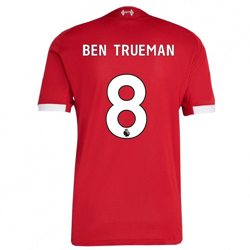 Danxen Kinder Ben Trueman #8 Rot Weiß Heimtrikot Trikot 2025/26 T-Shirt Österreich