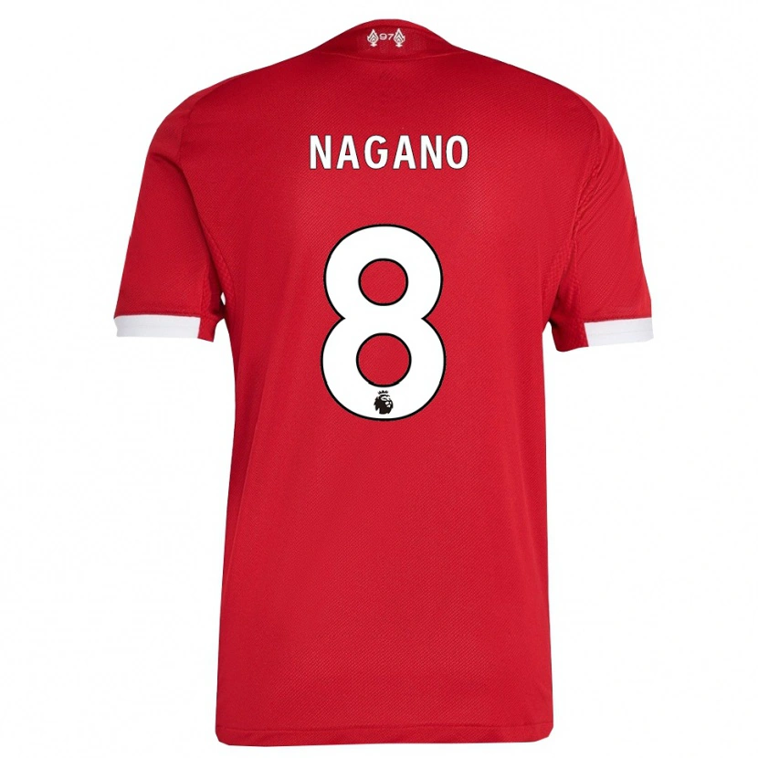 Danxen Kinder Fūka Nagano #8 Rot Weiß Heimtrikot Trikot 2025/26 T-Shirt Österreich