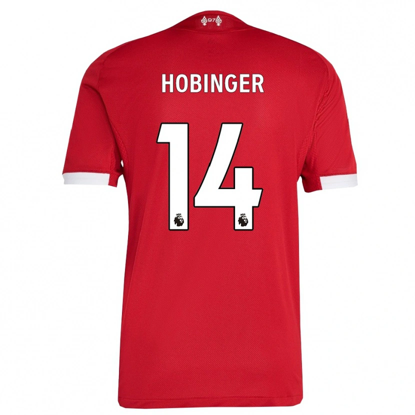 Danxen Kinder Marie Höbinger #14 Rot Weiß Heimtrikot Trikot 2025/26 T-Shirt Österreich