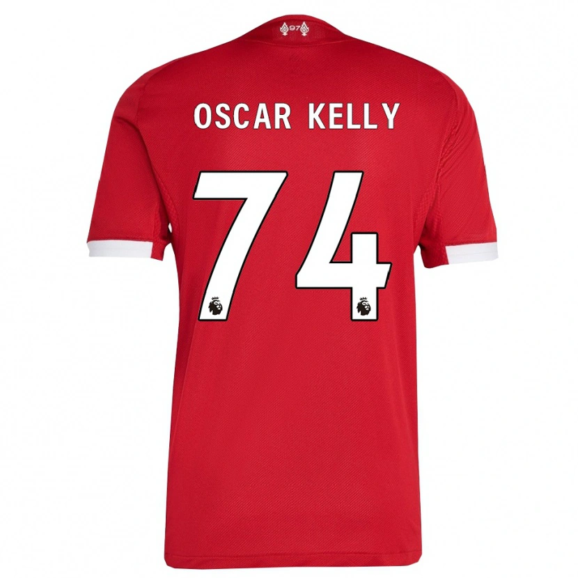 Danxen Kinder Oscar Kelly #74 Rot Weiß Heimtrikot Trikot 2025/26 T-Shirt Österreich