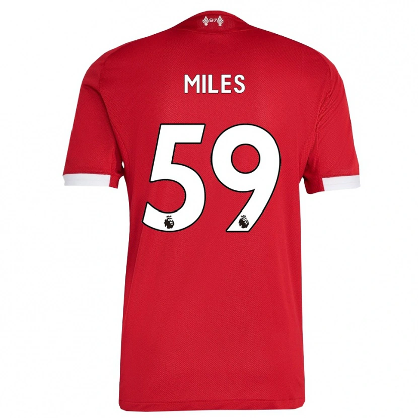 Danxen Kinder Terence Miles #59 Rot Weiß Heimtrikot Trikot 2025/26 T-Shirt Österreich