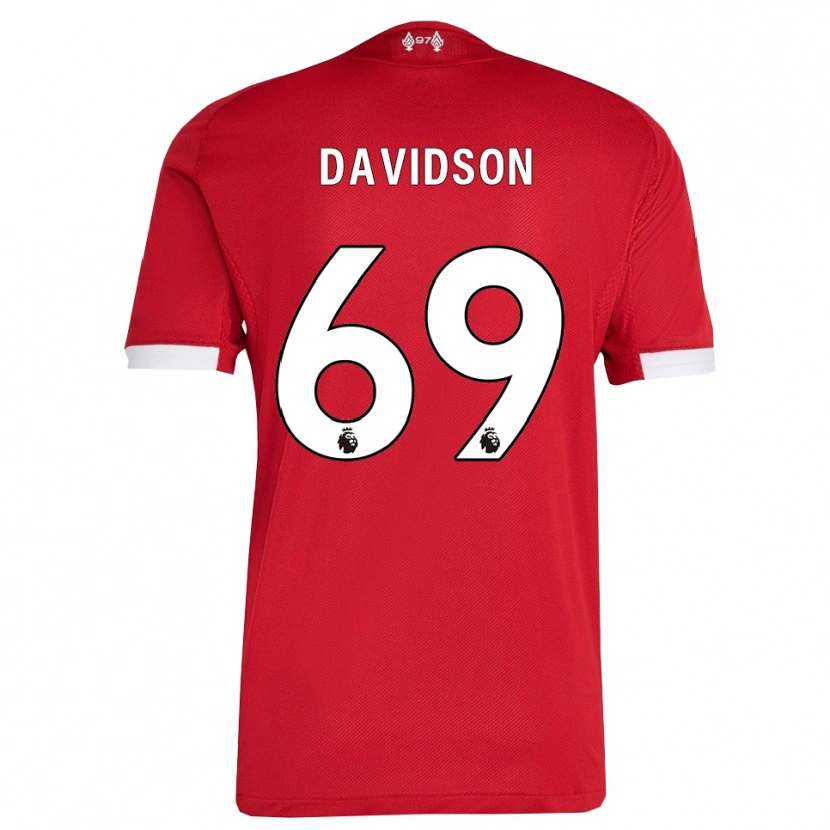 Danxen Kinder Josh Davidson #69 Rot Weiß Heimtrikot Trikot 2025/26 T-Shirt Österreich