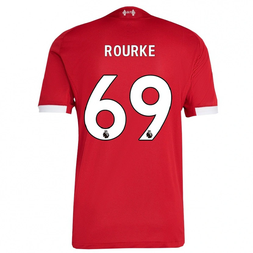 Danxen Kinder Fidel O'rourke #69 Rot Weiß Heimtrikot Trikot 2025/26 T-Shirt Österreich