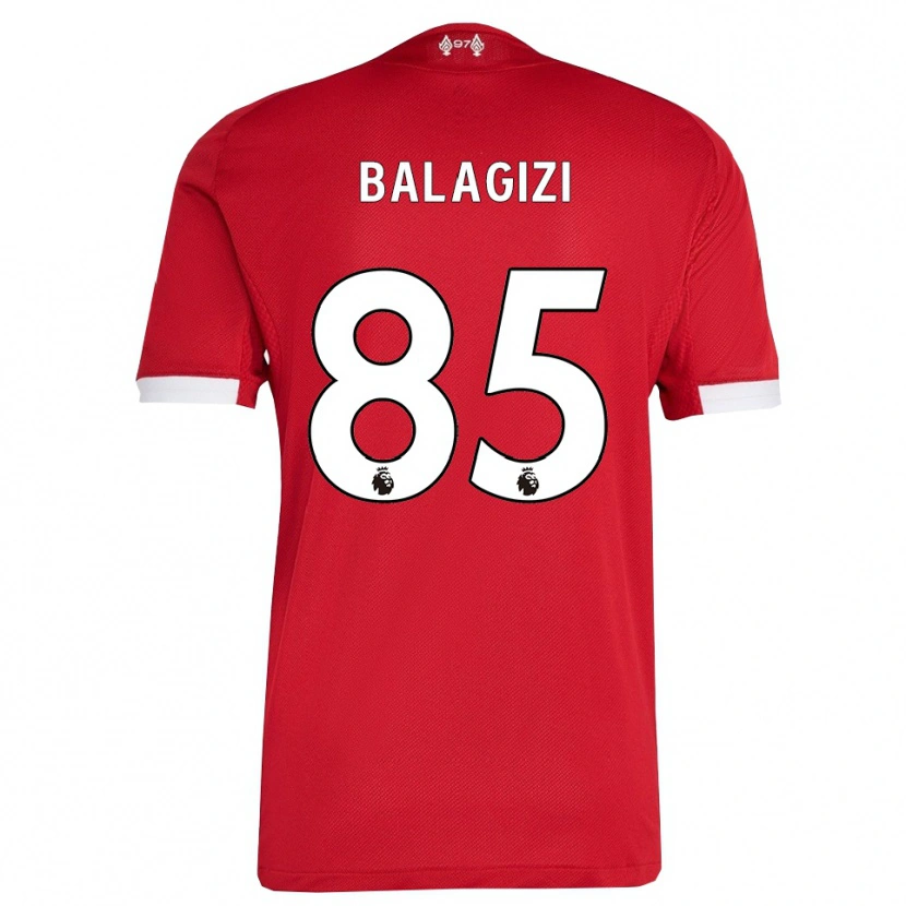 Danxen Kinder James Balagizi #85 Rot Weiß Heimtrikot Trikot 2025/26 T-Shirt Österreich