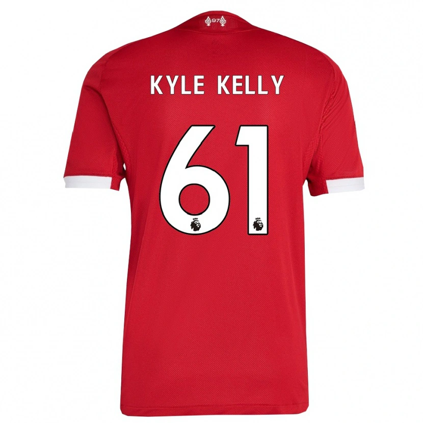 Danxen Kinder Kyle Kelly #61 Rot Weiß Heimtrikot Trikot 2025/26 T-Shirt Österreich