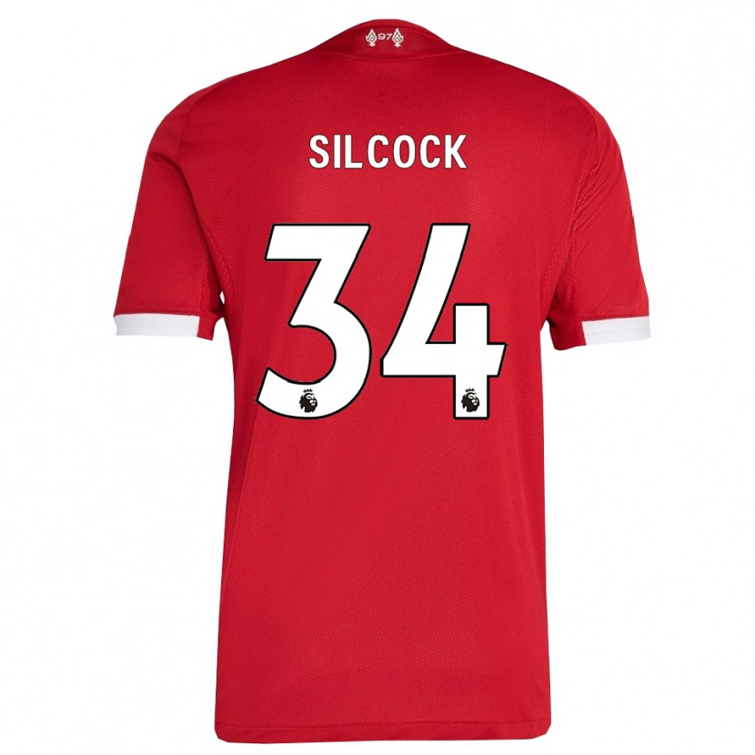 Danxen Kinder Hannah Silcock #34 Rot Weiß Heimtrikot Trikot 2025/26 T-Shirt Österreich
