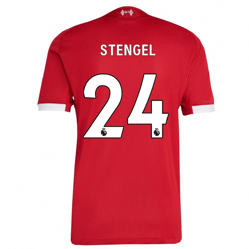 Danxen Kinder Katie Stengel #24 Rot Weiß Heimtrikot Trikot 2025/26 T-Shirt Österreich