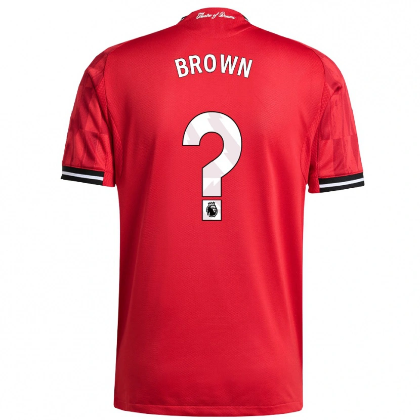 Danxen Kinder Nathaniel-Junior Brown #0 Rot Schwarz Weiß Heimtrikot Trikot 2025/26 T-Shirt Österreich
