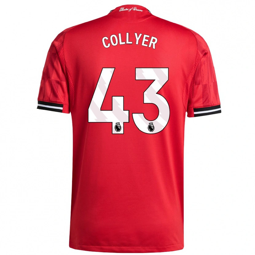 Danxen Kinder Toby Collyer #43 Rot Schwarz Weiß Heimtrikot Trikot 2025/26 T-Shirt Österreich
