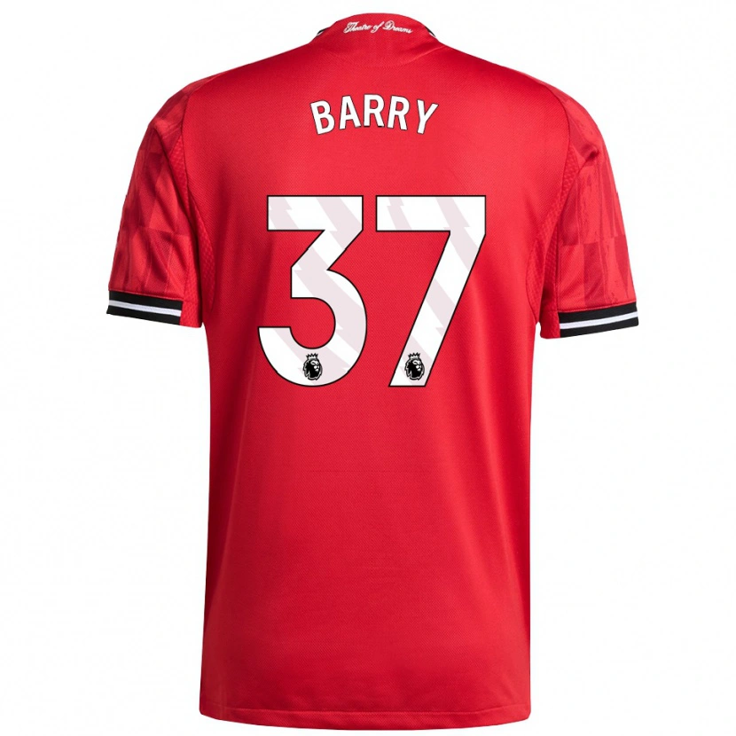 Danxen Kinder Keira Barry #37 Rot Schwarz Weiß Heimtrikot Trikot 2025/26 T-Shirt Österreich