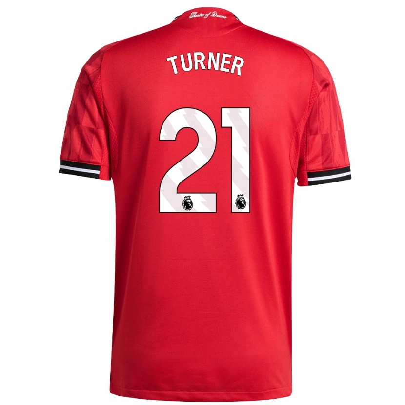 Danxen Kinder Millie Turner #21 Rot Schwarz Weiß Heimtrikot Trikot 2025/26 T-Shirt Österreich