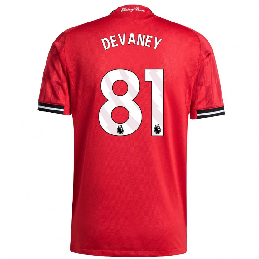 Danxen Kinder Jacob Devaney #81 Rot Schwarz Weiß Heimtrikot Trikot 2025/26 T-Shirt Österreich