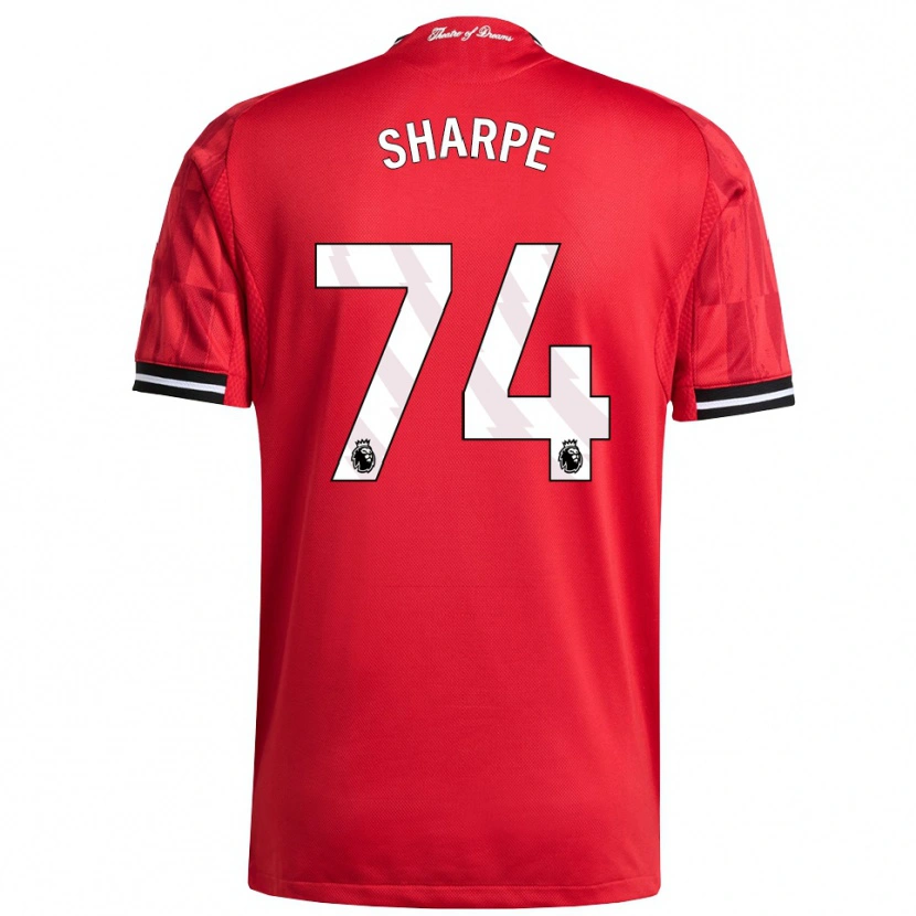 Danxen Kinder Malachi Sharpe #74 Rot Schwarz Weiß Heimtrikot Trikot 2025/26 T-Shirt Österreich