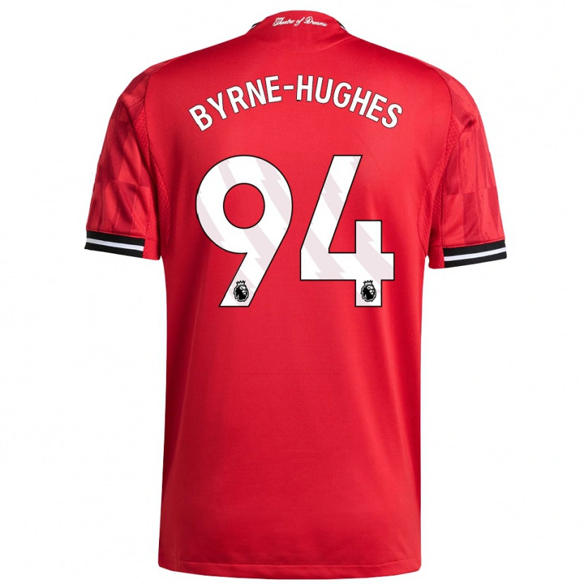 Danxen Kinder Cameron Byrne-Hughes #94 Rot Schwarz Weiß Heimtrikot Trikot 2025/26 T-Shirt Österreich
