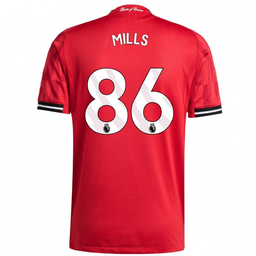 Danxen Kinder Albert Mills #86 Rot Schwarz Weiß Heimtrikot Trikot 2025/26 T-Shirt Österreich