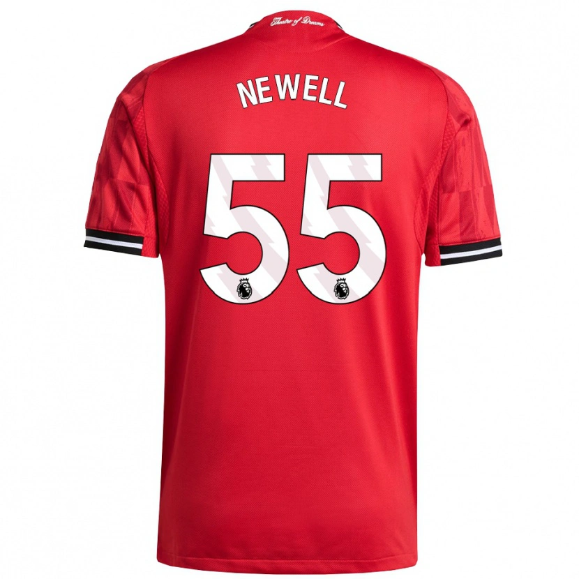 Danxen Kinder Lucy Newell #55 Rot Schwarz Weiß Heimtrikot Trikot 2025/26 T-Shirt Österreich