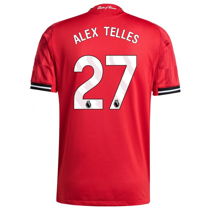 Danxen Kinder Alex Nicolao Telles #27 Rot Schwarz Weiß Heimtrikot Trikot 2025/26 T-Shirt Österreich