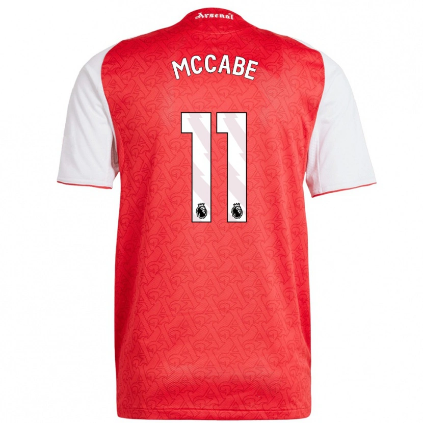 Danxen Kinder Katie Mccabe #11 Rot Weiß Heimtrikot Trikot 2025/26 T-Shirt Österreich
