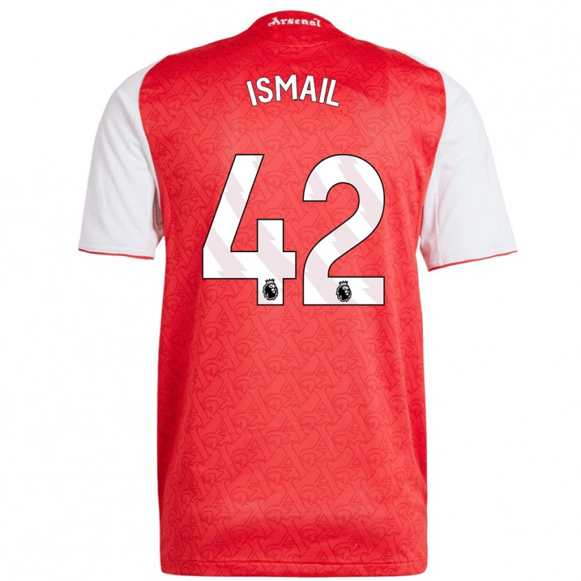 Danxen Kinder Cam'ron Ismail #42 Rot Weiß Heimtrikot Trikot 2025/26 T-Shirt Österreich