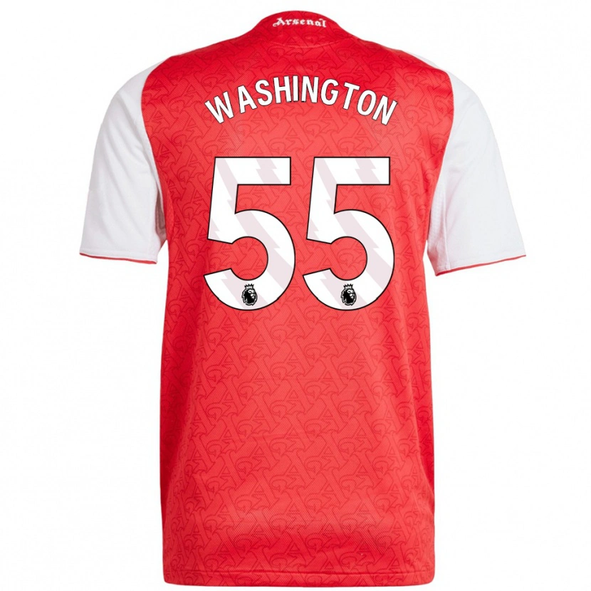 Danxen Kinder Marcell Washington #55 Rot Weiß Heimtrikot Trikot 2025/26 T-Shirt Österreich
