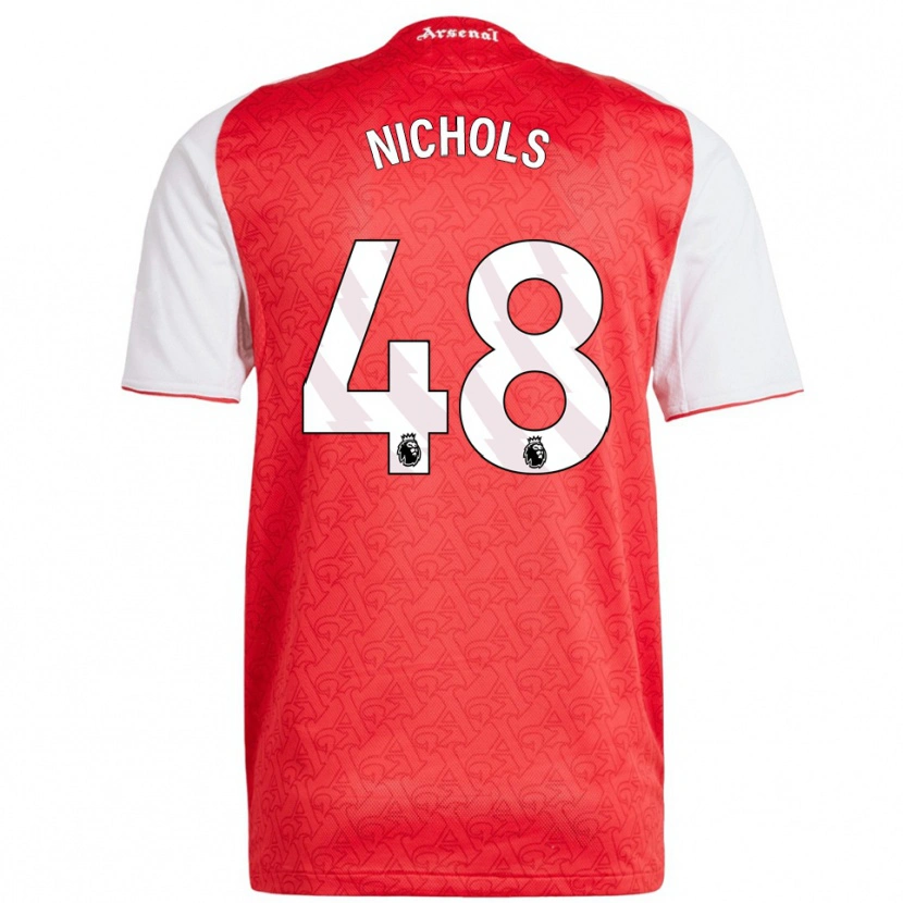 Danxen Kinder Josh Nichols #48 Rot Weiß Heimtrikot Trikot 2025/26 T-Shirt Österreich
