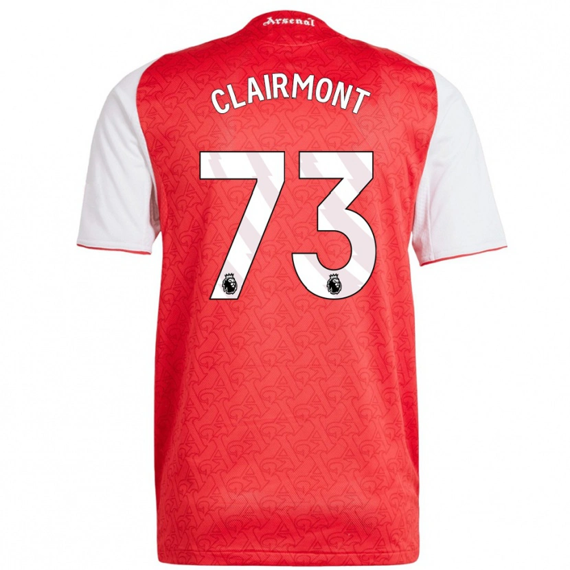 Danxen Kinder Reece Clairmont #73 Rot Weiß Heimtrikot Trikot 2025/26 T-Shirt Österreich