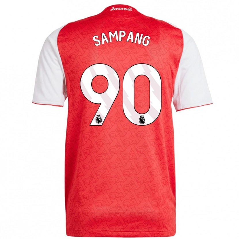 Danxen Kinder Saurap Sampang #90 Rot Weiß Heimtrikot Trikot 2025/26 T-Shirt Österreich