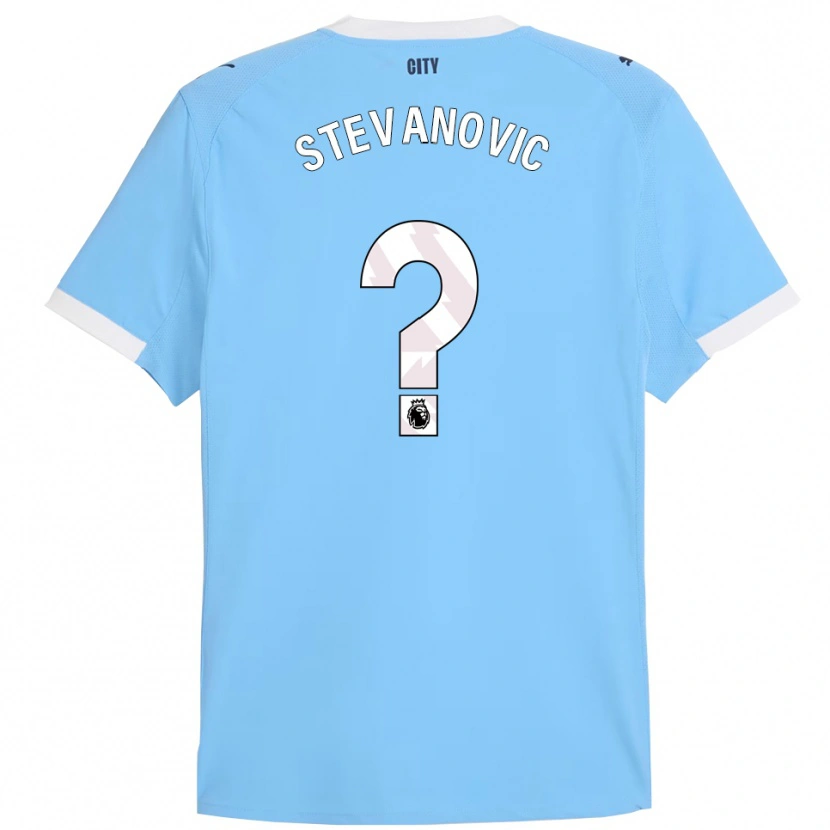 Danxen Kinder Filip Stevanovic #0 Himmelblau Weiß Heimtrikot Trikot 2025/26 T-Shirt Österreich