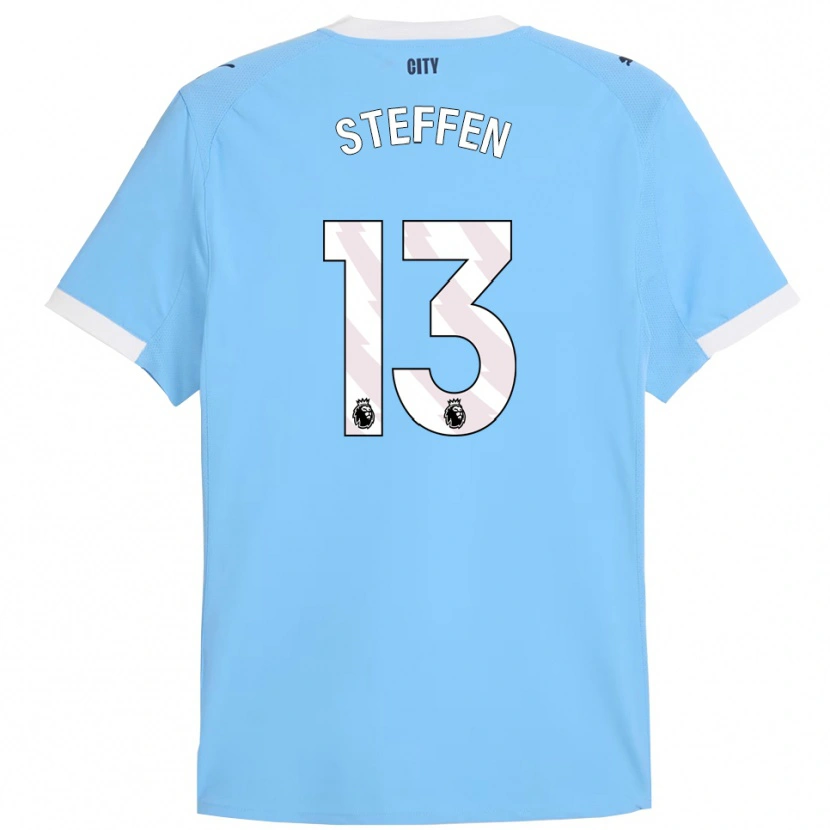 Danxen Kinder Zack Steffen #13 Himmelblau Weiß Heimtrikot Trikot 2025/26 T-Shirt Österreich