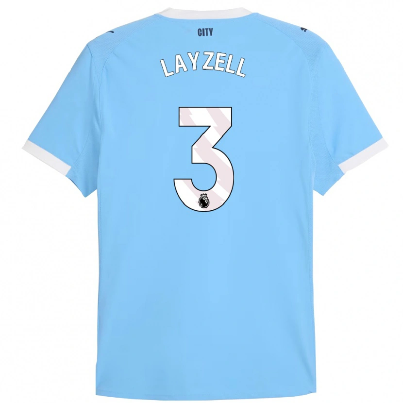 Danxen Kinder Naomi Layzell #3 Himmelblau Weiß Heimtrikot Trikot 2025/26 T-Shirt Österreich