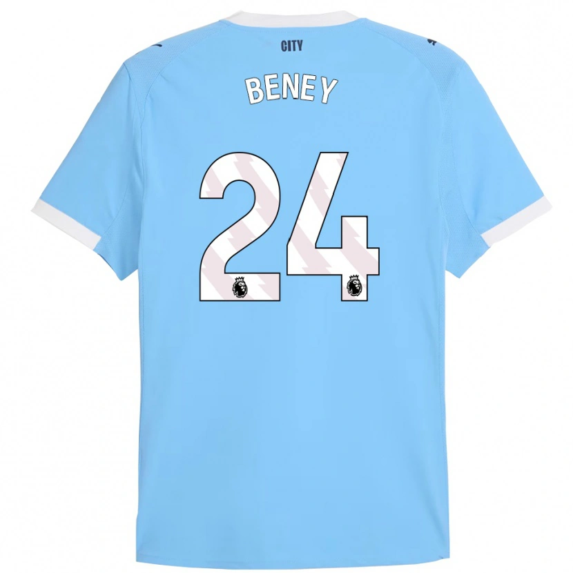 Danxen Kinder Iman Beney #24 Himmelblau Weiß Heimtrikot Trikot 2025/26 T-Shirt Österreich