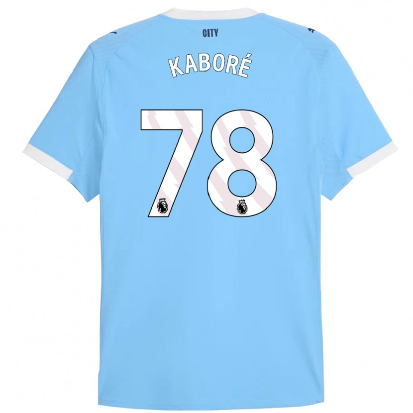 Danxen Kinder Issa Kaboré #78 Himmelblau Weiß Heimtrikot Trikot 2025/26 T-Shirt Österreich