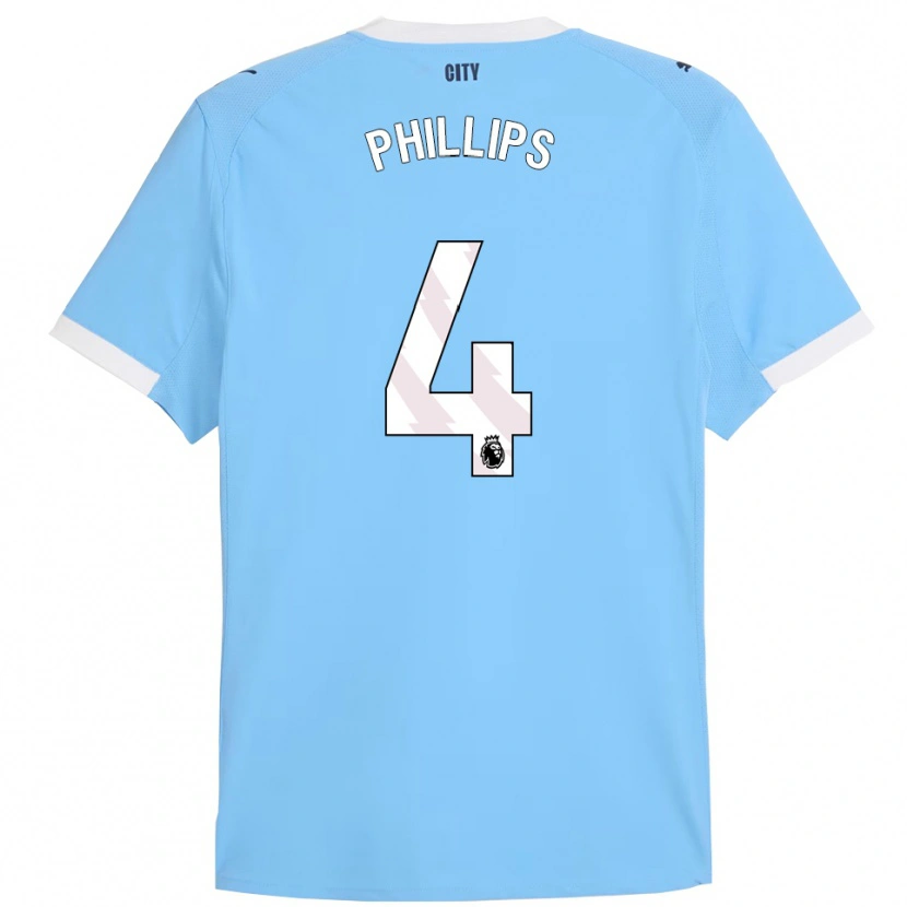Danxen Kinder Kalvin Phillips #4 Himmelblau Weiß Heimtrikot Trikot 2025/26 T-Shirt Österreich
