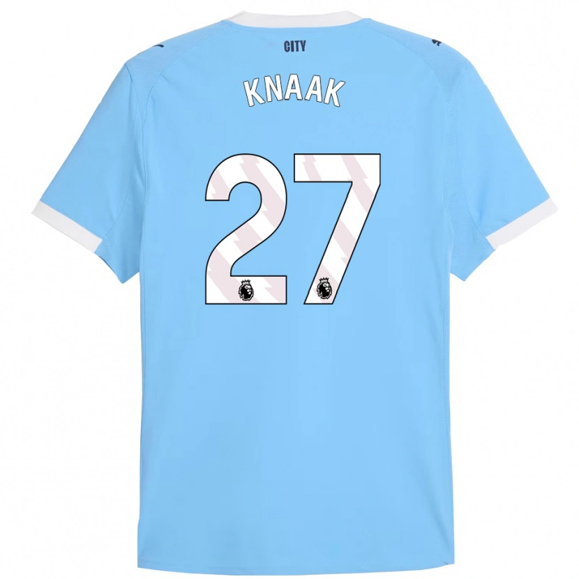 Danxen Kinder Rebecca Knaak #27 Himmelblau Weiß Heimtrikot Trikot 2025/26 T-Shirt Österreich
