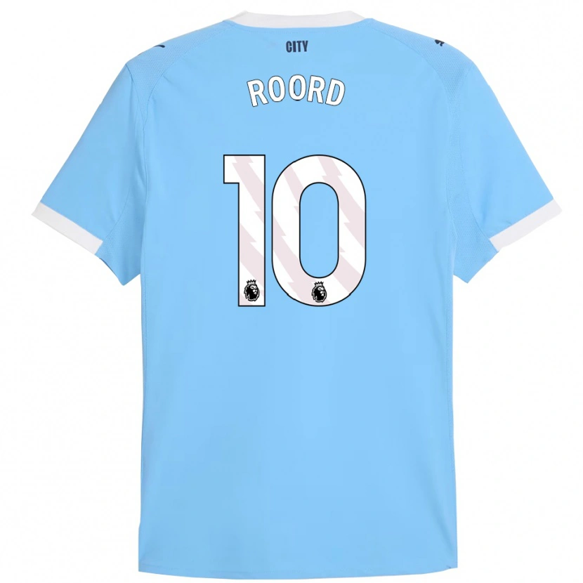 Danxen Kinder Jill Roord #10 Himmelblau Weiß Heimtrikot Trikot 2025/26 T-Shirt Österreich