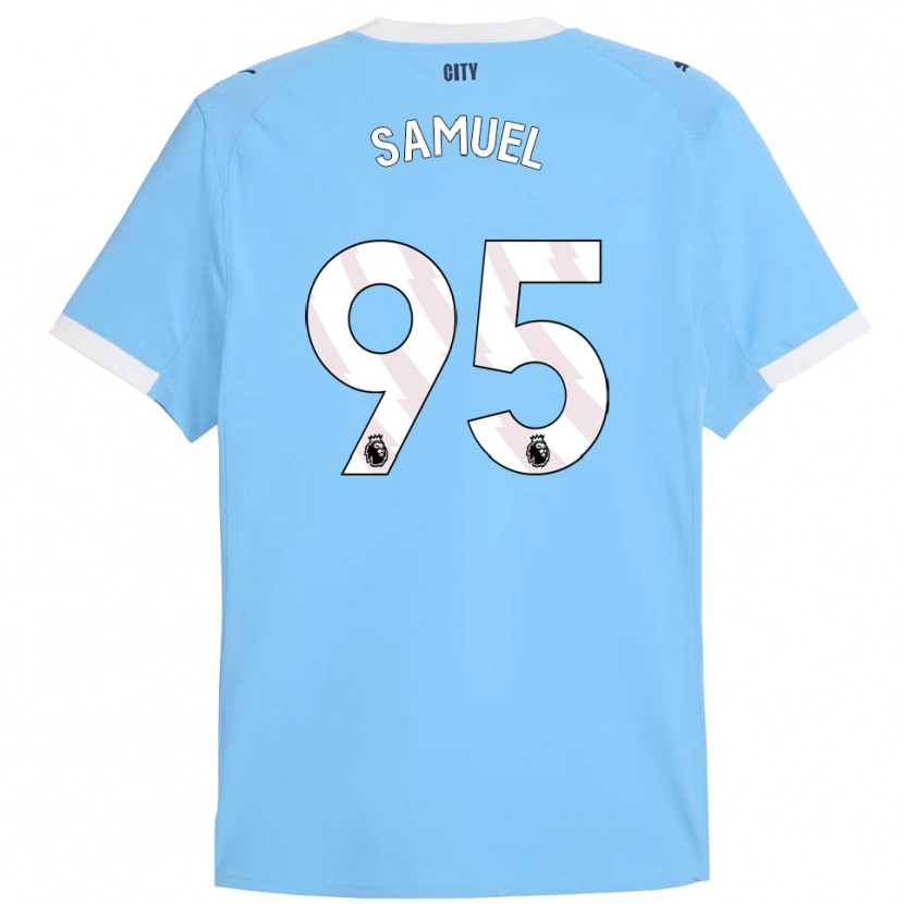 Danxen Kinder Lakyle Samuel #95 Himmelblau Weiß Heimtrikot Trikot 2025/26 T-Shirt Österreich