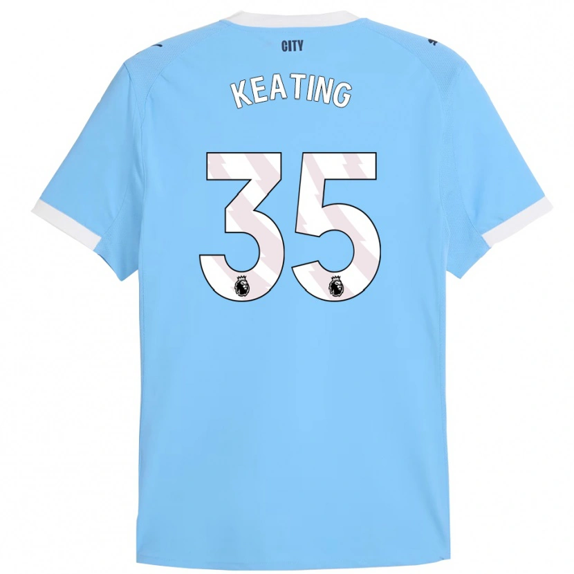 Danxen Kinder Khiara Keating #35 Himmelblau Weiß Heimtrikot Trikot 2025/26 T-Shirt Österreich