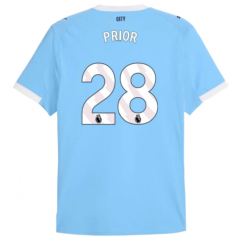Danxen Kinder Gracie Prior #28 Himmelblau Weiß Heimtrikot Trikot 2025/26 T-Shirt Österreich