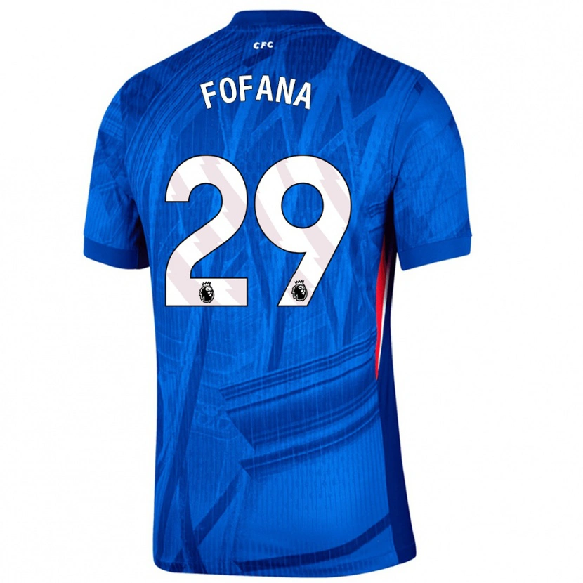 Danxen Kinder Wesley Fofana #29 Blau Weiß Heimtrikot Trikot 2025/26 T-Shirt Österreich