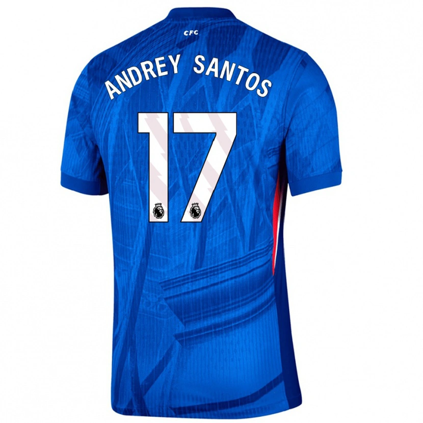Danxen Kinder Andrey Santos #17 Blau Weiß Heimtrikot Trikot 2025/26 T-Shirt Österreich