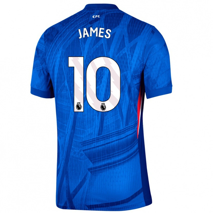 Danxen Kinder Lauren James #10 Blau Weiß Heimtrikot Trikot 2025/26 T-Shirt Österreich